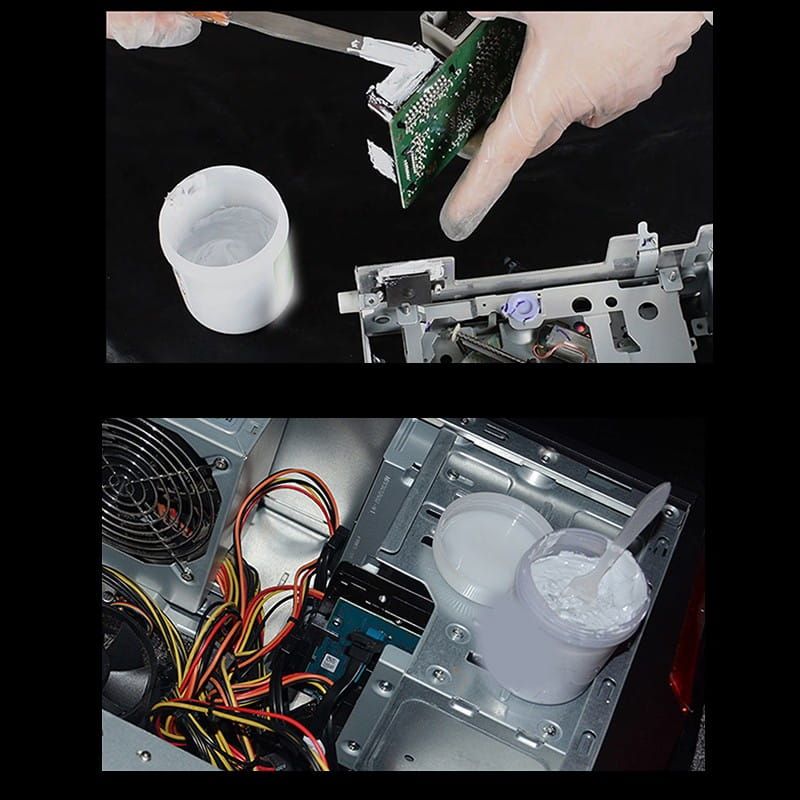 The method and working principle of applying thermal conductive silicone grease to CPU