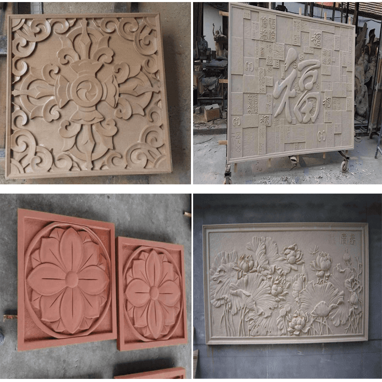 Usage of silicone for brick carving molds